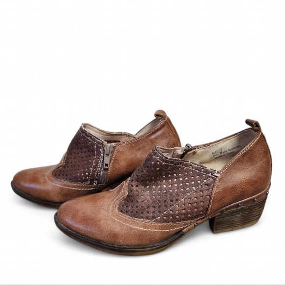 Corkys Shoes - Boutique by Corey's Faux Leather Brown Booties, Shoes